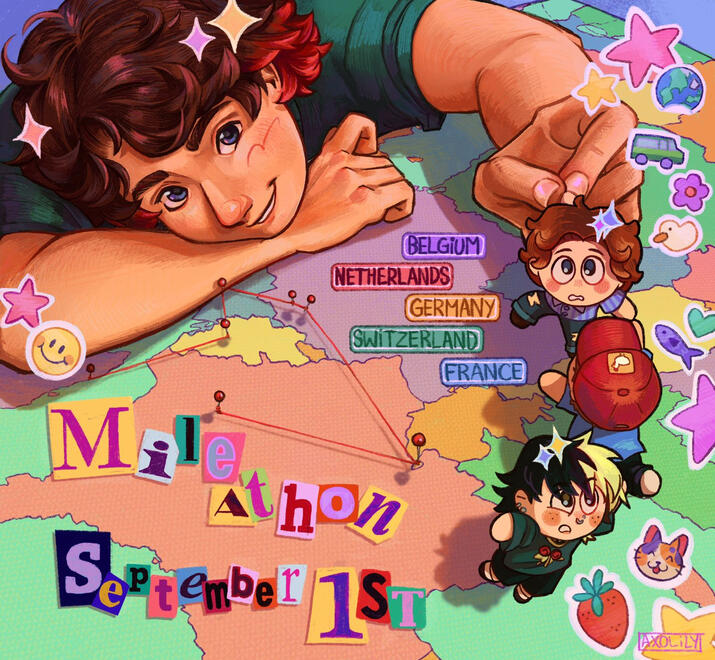 Poster fan art for Tubbos event "The Mileathon". Poster fan art for Tubbos event "The Mileathon".